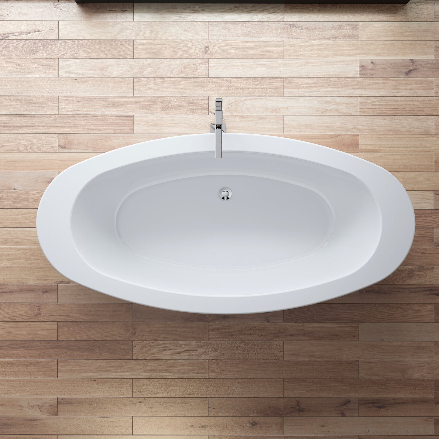 Baignoire îlot ovale blanche 175 cm Cayo / Oval freestanding white bathtub 175 cm Cayo / Bañera exenta oval blanca 175 cm Cayo / Vasca freestanding ovale bianca 175 cm Cayo / Ovale vrijstaand bad wit 175 cm Cayo
