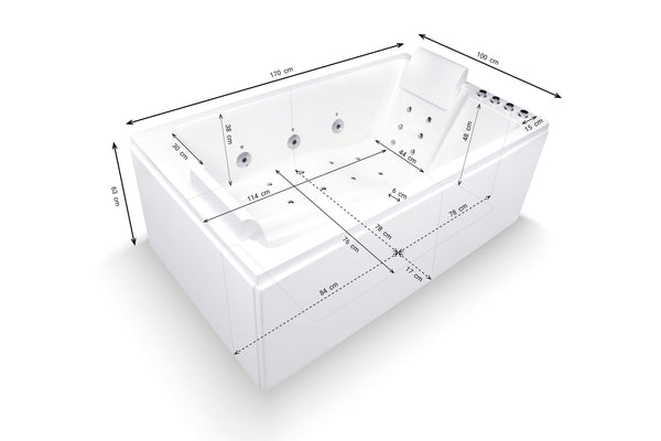 Baignoire Balnéo double CETANA DUO Wave reconditionnée
