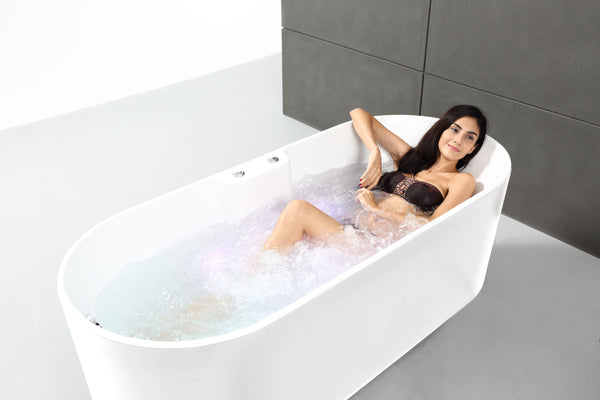 Baignoire Balnéo îlot UKIO white Bulle reconditionnée