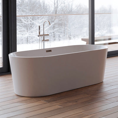 Baignoire îlot ovale blanche 170 cm Jade / Oval freestanding white bathtub 170 cm Jade / Bañera exenta oval blanca 170 cm Jade / Vasca freestanding ovale bianca 170 cm Jade / Ovale vrijstaand bad wit 170 cm Jade