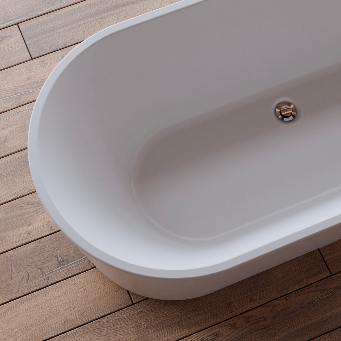 Baignoire îlot ovale blanche 170 cm Jade / Oval freestanding white bathtub 170 cm Jade / Bañera exenta oval blanca 170 cm Jade / Vasca freestanding ovale bianca 170 cm Jade / Ovale vrijstaand bad wit 170 cm Jade