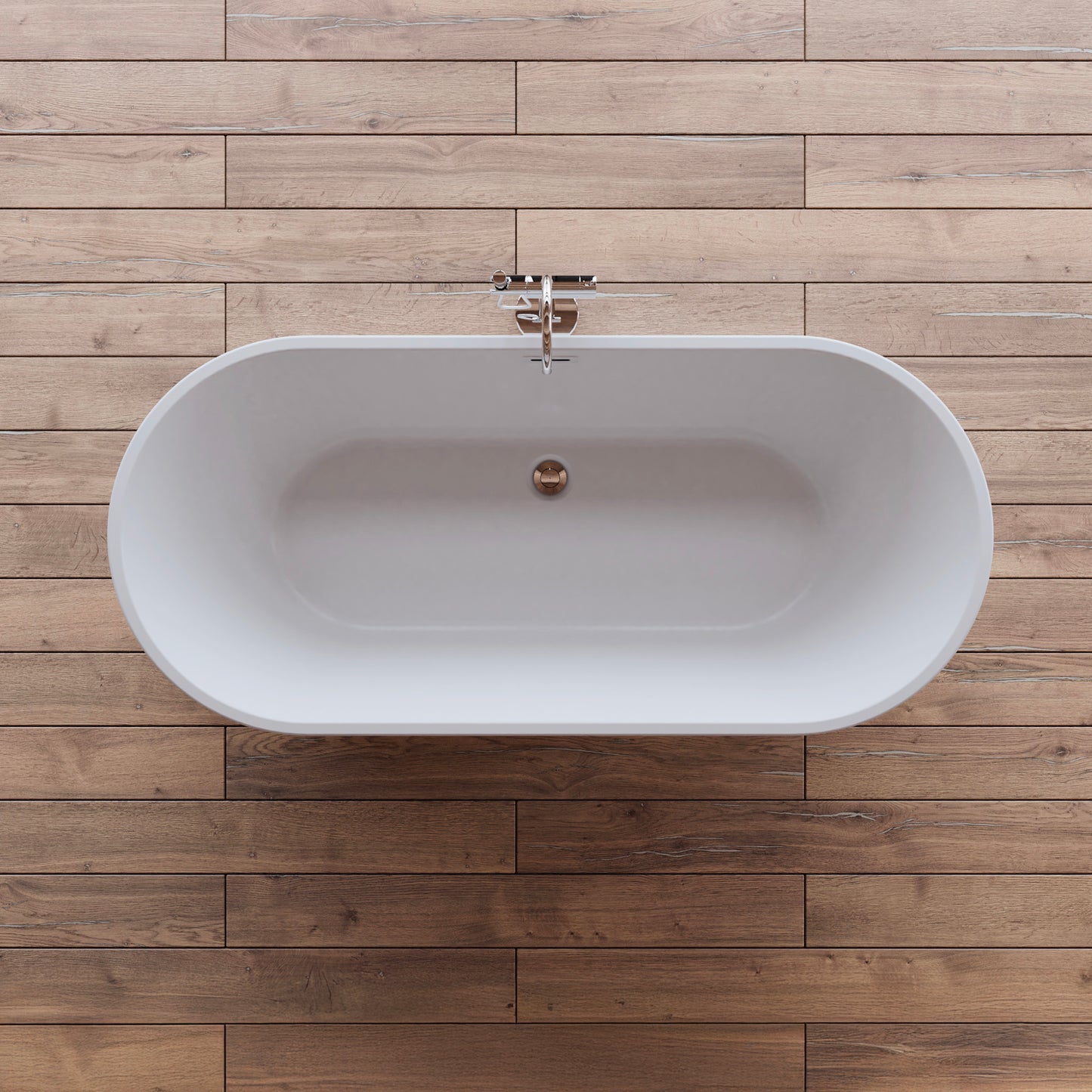 Baignoire îlot ovale blanche 170 cm Jade / Oval freestanding white bathtub 170 cm Jade / Bañera exenta oval blanca 170 cm Jade / Vasca freestanding ovale bianca 170 cm Jade / Ovale vrijstaand bad wit 170 cm Jade