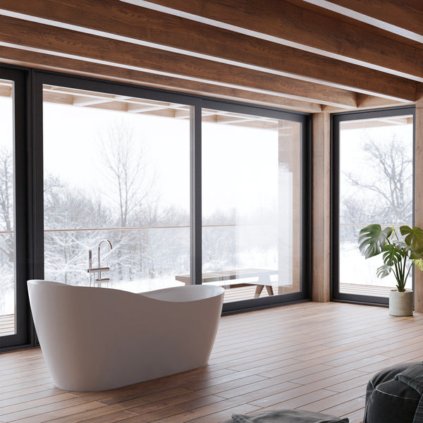Baignoire îlot ovale blanche 170 cm Jazz / Oval freestanding white bathtub 170 cm Jazz / Bañera exenta oval blanca 170 cm Jazz / Vasca freestanding ovale bianca 170 cm Jazz / Ovale vrijstaand bad wit 170 cm Jazz