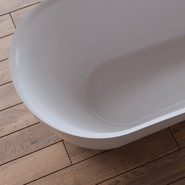 Baignoire îlot ovale blanche 170 cm Jazz / Oval freestanding white bathtub 170 cm Jazz / Bañera exenta oval blanca 170 cm Jazz / Vasca freestanding ovale bianca 170 cm Jazz / Ovale vrijstaand bad wit 170 cm Jazz