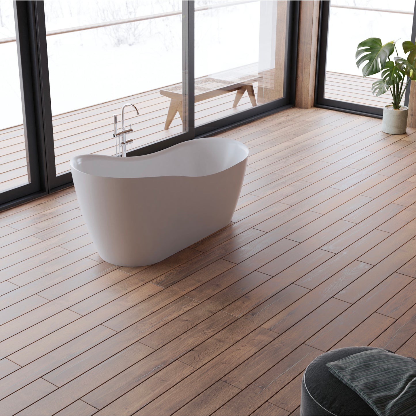Baignoire îlot ovale blanche 170 cm Jazz / Oval freestanding white bathtub 170 cm Jazz / Bañera exenta oval blanca 170 cm Jazz / Vasca freestanding ovale bianca 170 cm Jazz / Ovale vrijstaand bad wit 170 cm Jazz