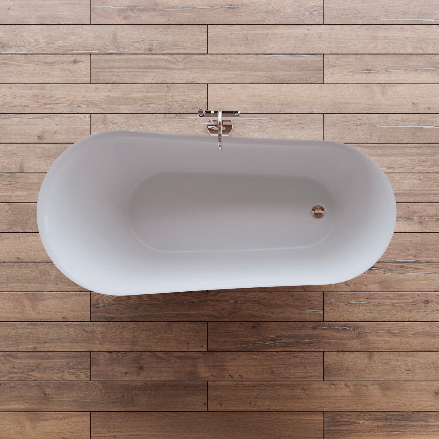 Baignoire îlot ovale blanche 170 cm Jazz / Oval freestanding white bathtub 170 cm Jazz / Bañera exenta oval blanca 170 cm Jazz / Vasca freestanding ovale bianca 170 cm Jazz / Ovale vrijstaand bad wit 170 cm Jazz