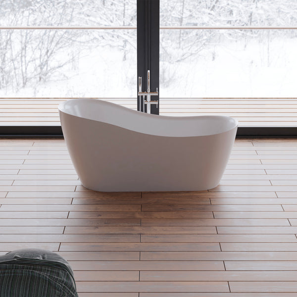 Baignoire îlot ovale blanche 170 cm Jazz / Oval freestanding white bathtub 170 cm Jazz / Bañera exenta oval blanca 170 cm Jazz / Vasca freestanding ovale bianca 170 cm Jazz / Ovale vrijstaand bad wit 170 cm Jazz