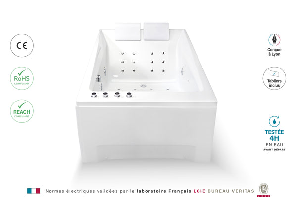 Baignoire Balnéo double KENSHO DUO Wave reconditionnée