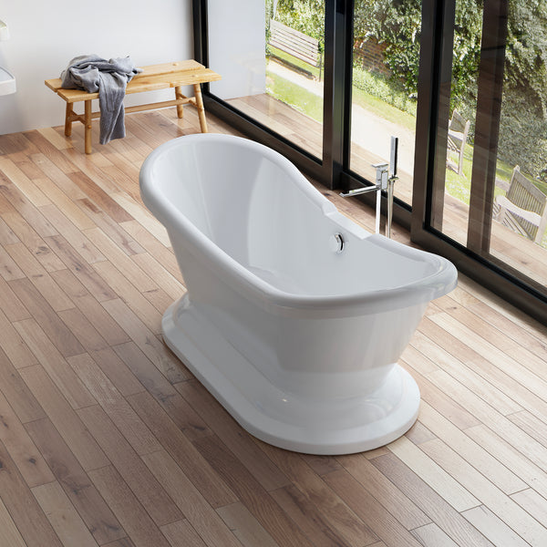 Baignoire îlot ovale blanche 176 cm Victoria / Oval freestanding white bathtub 176 cm Victoria / Bañera exenta oval blanca 176 cm Victoria / Vasca freestanding ovale bianca 176 cm Victoria / Ovale vrijstaand bad wit 176 cm Victoria
