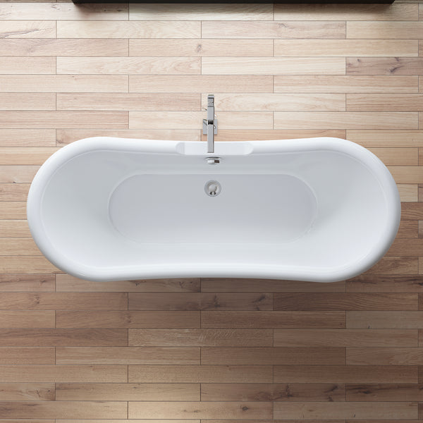 Baignoire îlot ovale blanche 176 cm Victoria / Oval freestanding white bathtub 176 cm Victoria / Bañera exenta oval blanca 176 cm Victoria / Vasca freestanding ovale bianca 176 cm Victoria / Ovale vrijstaand bad wit 176 cm Victoria