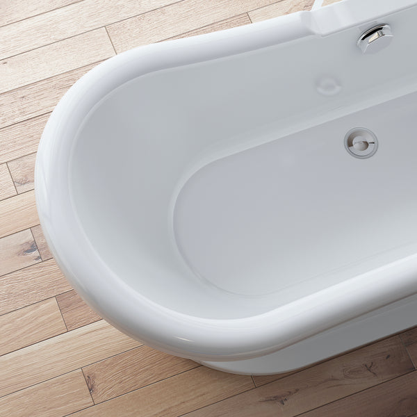 Baignoire îlot ovale blanche 176 cm Victoria / Oval freestanding white bathtub 176 cm Victoria / Bañera exenta oval blanca 176 cm Victoria / Vasca freestanding ovale bianca 176 cm Victoria / Ovale vrijstaand bad wit 176 cm Victoria