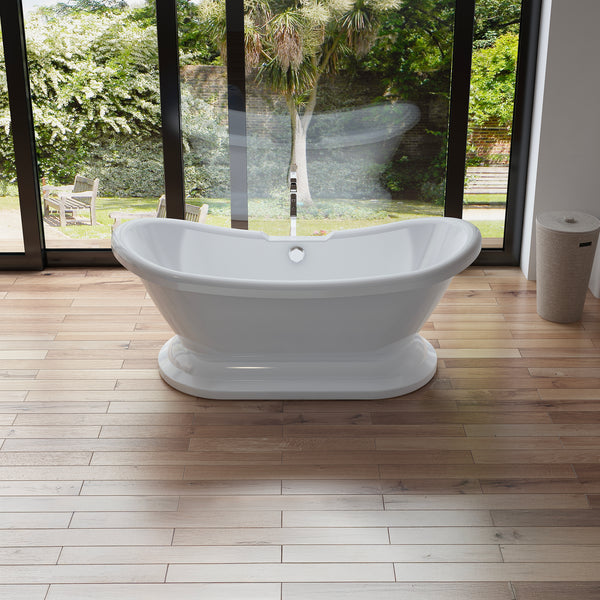 Baignoire îlot ovale blanche 176 cm Victoria / Oval freestanding white bathtub 176 cm Victoria / Bañera exenta oval blanca 176 cm Victoria / Vasca freestanding ovale bianca 176 cm Victoria / Ovale vrijstaand bad wit 176 cm Victoria
