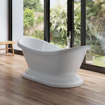 Baignoire îlot ovale blanche 176 cm Victoria / Oval freestanding white bathtub 176 cm Victoria / Bañera exenta oval blanca 176 cm Victoria / Vasca freestanding ovale bianca 176 cm Victoria / Ovale vrijstaand bad wit 176 cm Victoria