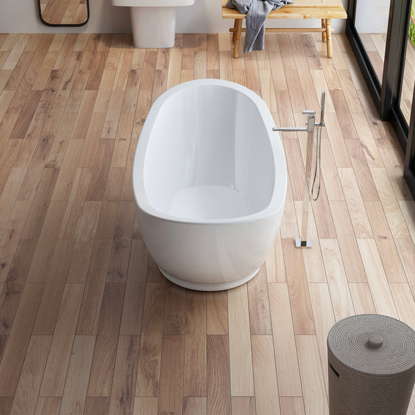 Baignoire îlot ovale blanche 175 cm Zegg / Oval freestanding white bathtub 175 cm Zegg / Bañera exenta oval blanca 175 cm Zegg / Vasca freestanding ovale bianca 175 cm Zegg / Ovale vrijstaand bad wit 175 cm Zegg