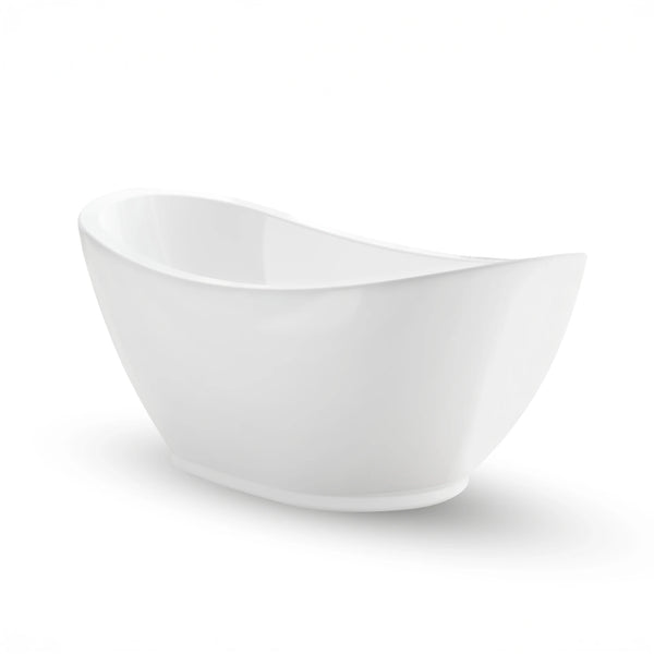 Baignoire îlot ovale Zegg blanche Spalina – vue produit