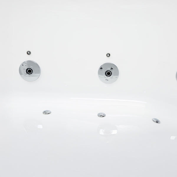 Baignoire balnéo deux personnes blanche 170 cm Cetana duo Wave / Rectangular 2-person whirlpool bathtub white 170 cm Cetana duo Wave / Bañera de hidromasaje doble blanco 170 cm Cetana duo Wave / Vasca idromassaggio 2 posti rettangolare bianco 170 cm Cetana duo Wave / Rechthoekig 2-persoons bubbelbad wit 170 cm Cetana duo Wave