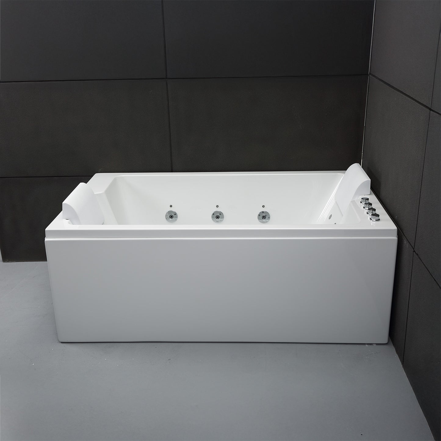 Baignoire balnéo deux personnes blanche 170 cm Cetana duo Wave / Rectangular 2-person whirlpool bathtub white 170 cm Cetana duo Wave / Bañera de hidromasaje doble blanco 170 cm Cetana duo Wave / Vasca idromassaggio 2 posti rettangolare bianco 170 cm Cetana duo Wave / Rechthoekig 2-persoons bubbelbad wit 170 cm Cetana duo Wave