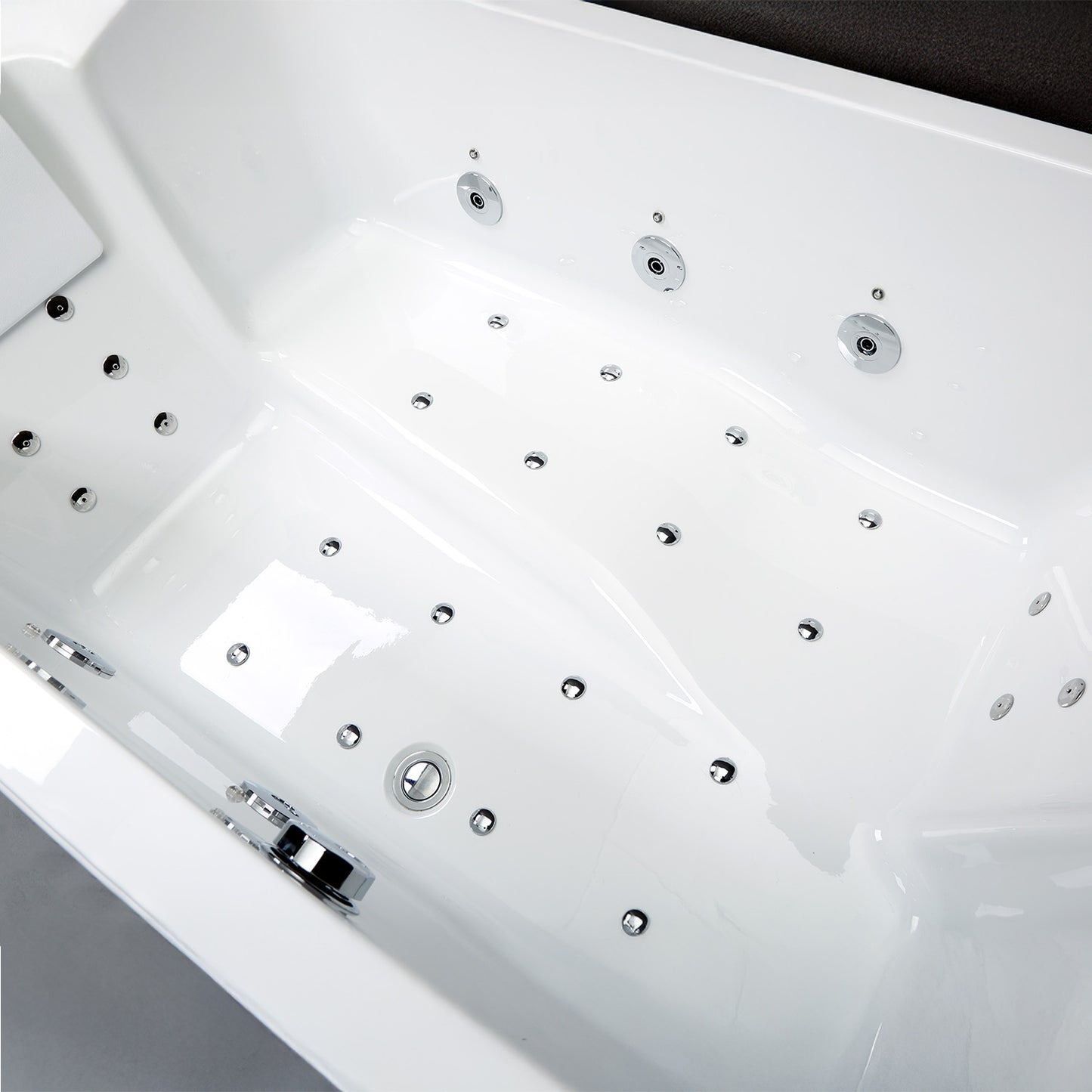 Baignoire balnéo deux personnes blanche 170 cm Cetana duo Wave / Rectangular 2-person whirlpool bathtub white 170 cm Cetana duo Wave / Bañera de hidromasaje doble blanco 170 cm Cetana duo Wave / Vasca idromassaggio 2 posti rettangolare bianco 170 cm Cetana duo Wave / Rechthoekig 2-persoons bubbelbad wit 170 cm Cetana duo Wave