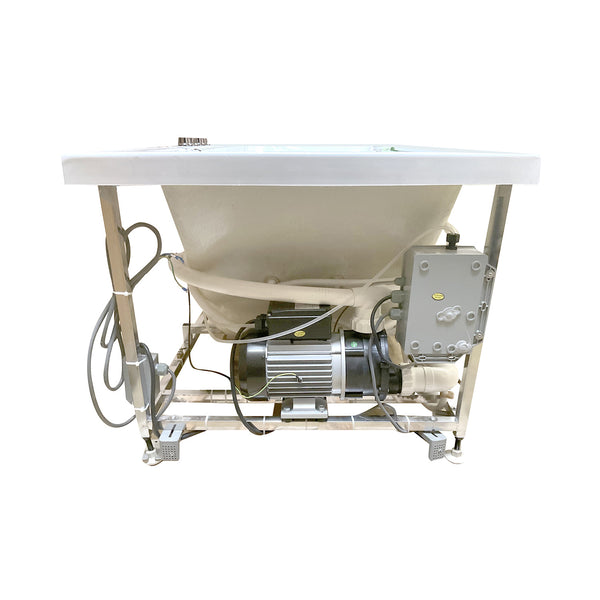 Baignoire balnéo semi-îlot avec hublot blanche 170 cm Indra Wave / Glass-sided whirlpool bathtub white 170 cm Indra Wave / Bañera de hidromasaje con ojo de buey blanco 170 cm Indra Wave / Vasca idromassaggio con oblò bianco 170 cm Indra Wave / Bubbelbad met patrijspoort wit 170 cm Indra Wave