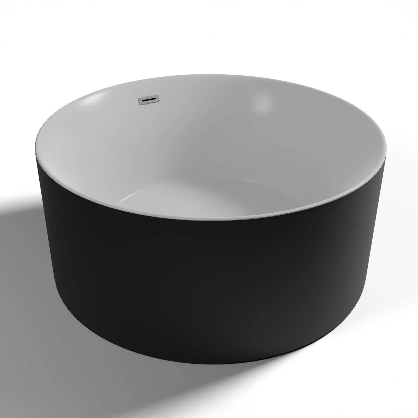 Baignoire îlot ronde Loom 2.0 noire Spalina – vue produit