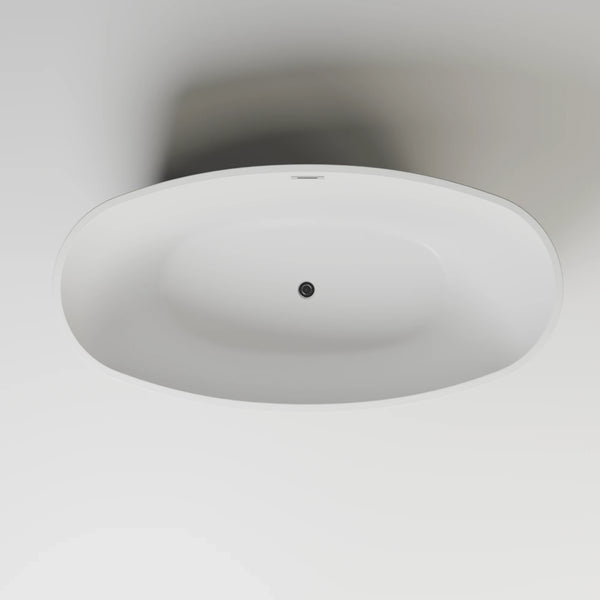 Baignoire îlot ovale Neroon 160 cm noire Spalina – vue produit