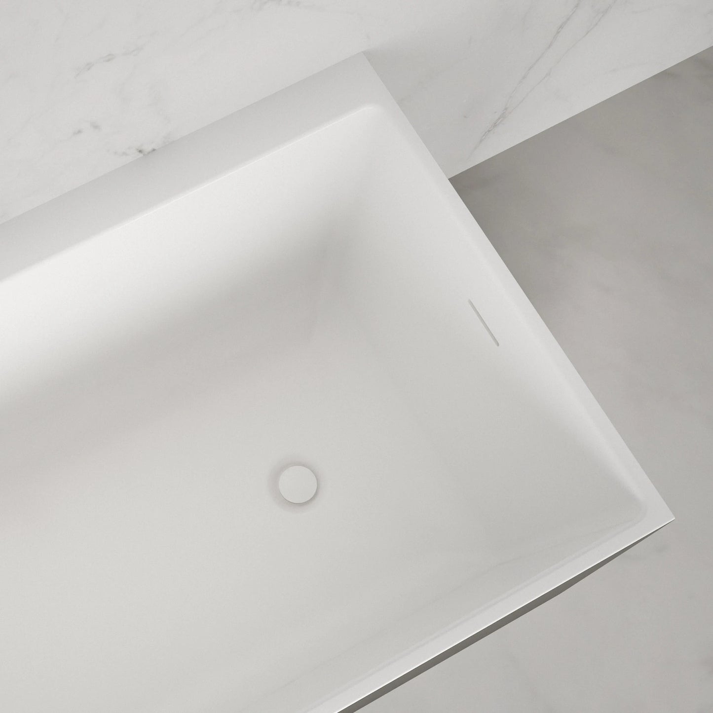 Baignoire semi-îlot murale d’angle Quantum 170 cm noire Spalina version gauche – vue produit