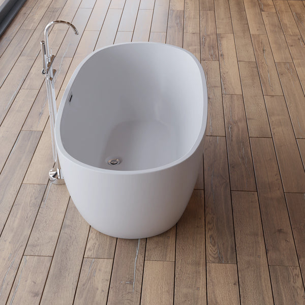 Baignoire îlot ovale Samba 150 cm blanche Spalina – vue produit
