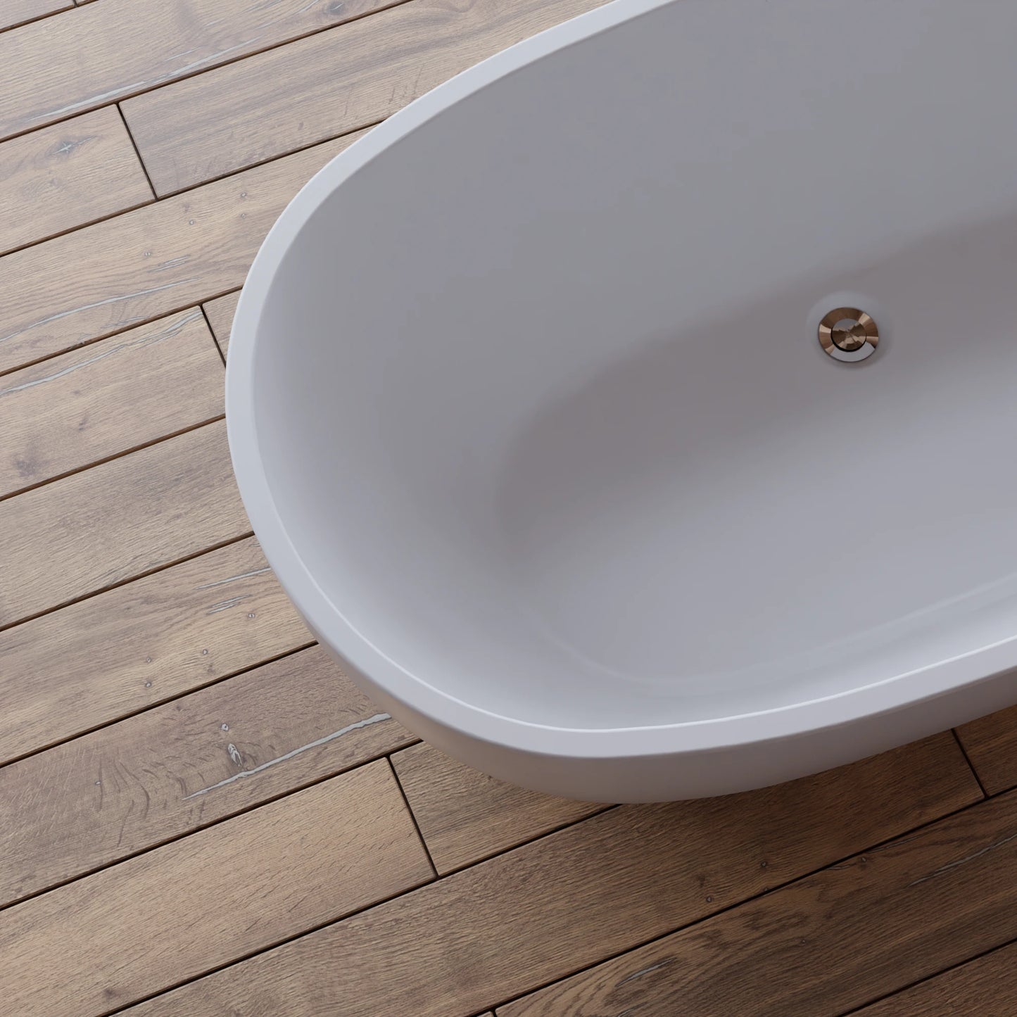 Baignoire îlot ovale Samba 150 cm blanche Spalina – vue produit