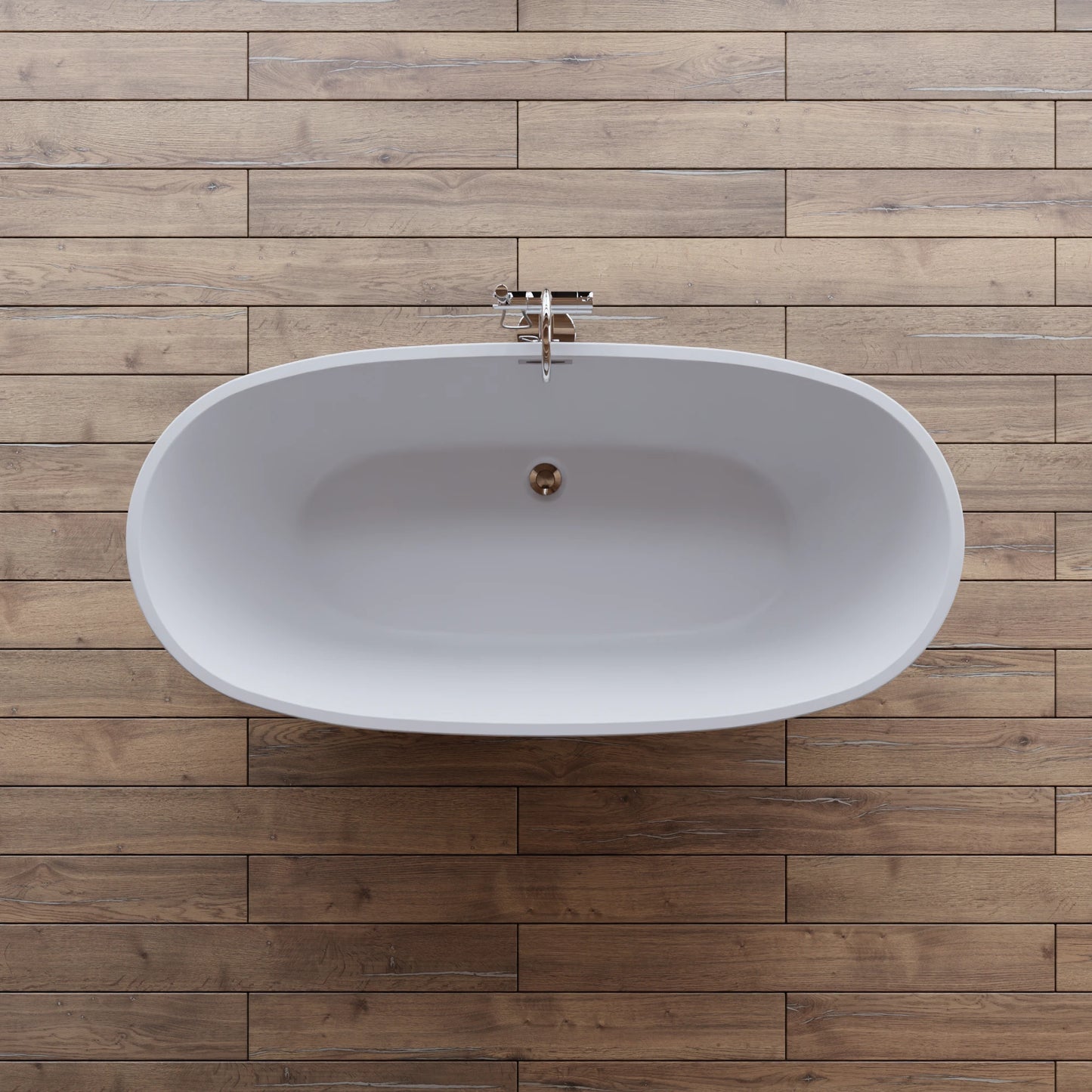 Baignoire îlot ovale Samba 170 cm noire Spalina – vue produit