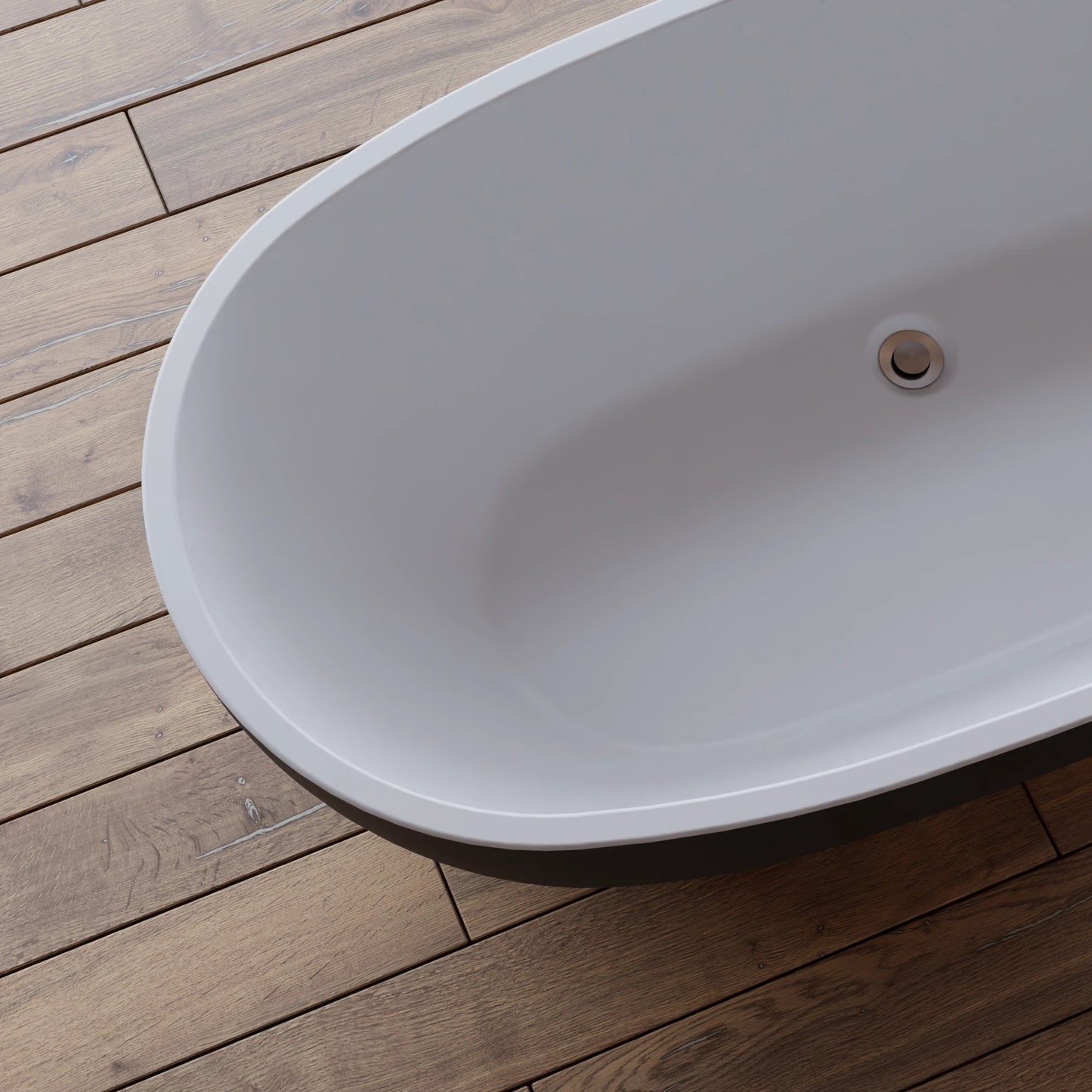 Baignoire îlot ovale Samba 170 cm noire Spalina – vue produit
