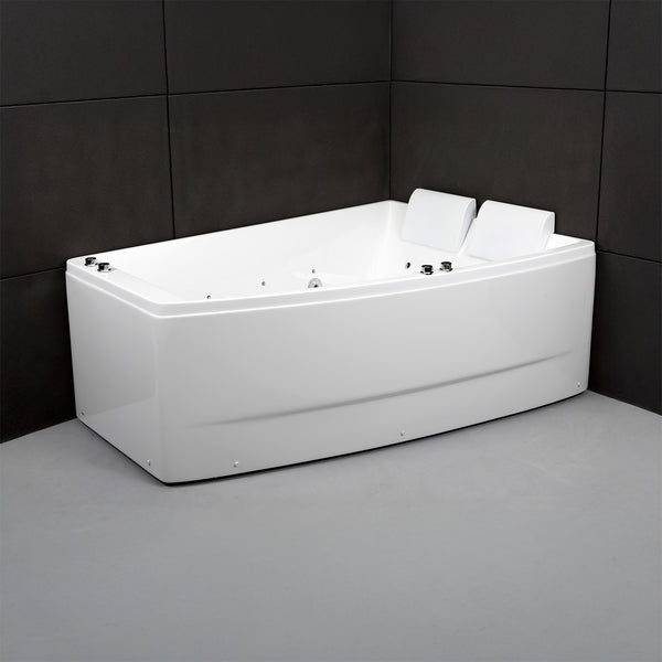 Baignoire balnéo deux personnes blanche droite 170 cm Sangha duo Wave / Rectangular 2-person whirlpool bathtub white right 170 cm Sangha duo Wave / Bañera de hidromasaje doble derecha blanco 170 cm Sangha duo Wave / Vasca idromassaggio 2 posti rettangolare bianco destra 170 cm Sangha duo Wave / Rechthoekig 2-persoons bubbelbad rechts wit 170 cm Sangha duo Wave