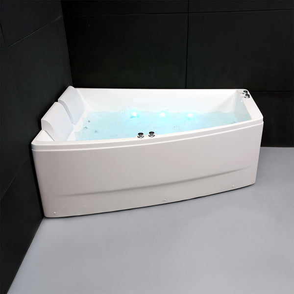 Baignoire balnéo deux personnes blanche gauche 170 cm Sangha duo Wave / Rectangular 2-person whirlpool bathtub white left 170 cm Sangha duo Wave / Bañera de hidromasaje doble izquierda blanco 170 cm Sangha duo Wave / Vasca idromassaggio 2 posti rettangolare bianco sinistra 170 cm Sangha duo Wave / Rechthoekig 2-persoons bubbelbad links wit 170 cm Sangha duo Wave