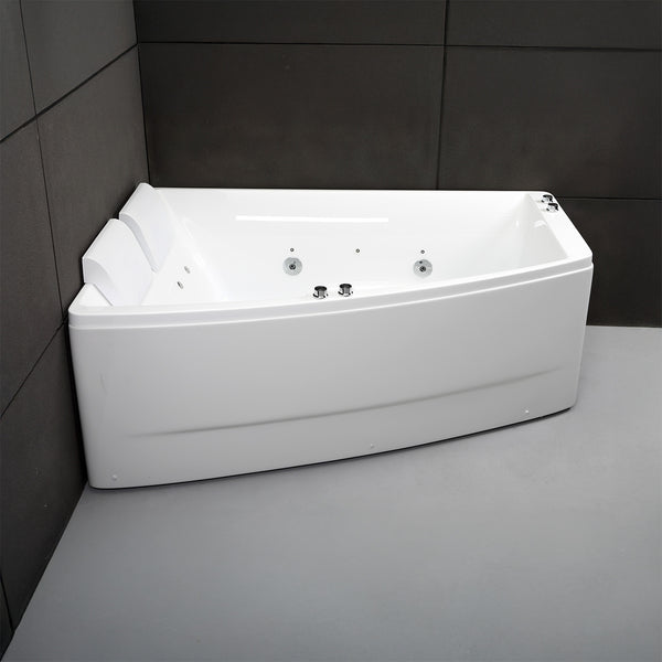 Baignoire balnéo deux personnes blanche gauche 170 cm Sangha duo Wave / Rectangular 2-person whirlpool bathtub white left 170 cm Sangha duo Wave / Bañera de hidromasaje doble izquierda blanco 170 cm Sangha duo Wave / Vasca idromassaggio 2 posti rettangolare bianco sinistra 170 cm Sangha duo Wave / Rechthoekig 2-persoons bubbelbad links wit 170 cm Sangha duo Wave