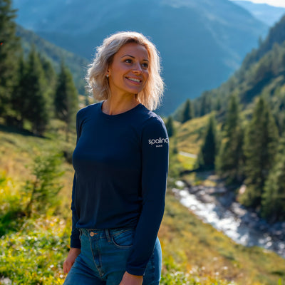 T-Shirt à manche longue Navy - Femme