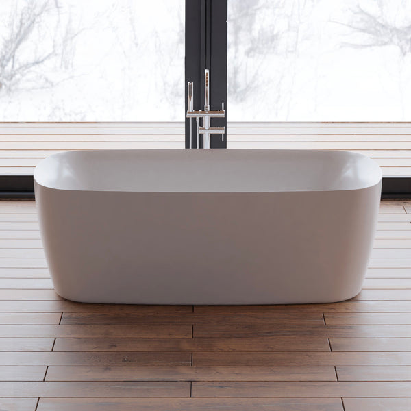 Baignoire îlot ovale blanche 170 cm Swing / Oval freestanding white bathtub 170 cm Swing / Bañera exenta oval blanca 170 cm Swing / Vasca freestanding ovale bianca 170 cm Swing / Ovale vrijstaand bad wit 170 cm Swing