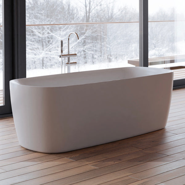 Baignoire îlot ovale blanche 170 cm Swing / Oval freestanding white bathtub 170 cm Swing / Bañera exenta oval blanca 170 cm Swing / Vasca freestanding ovale bianca 170 cm Swing / Ovale vrijstaand bad wit 170 cm Swing