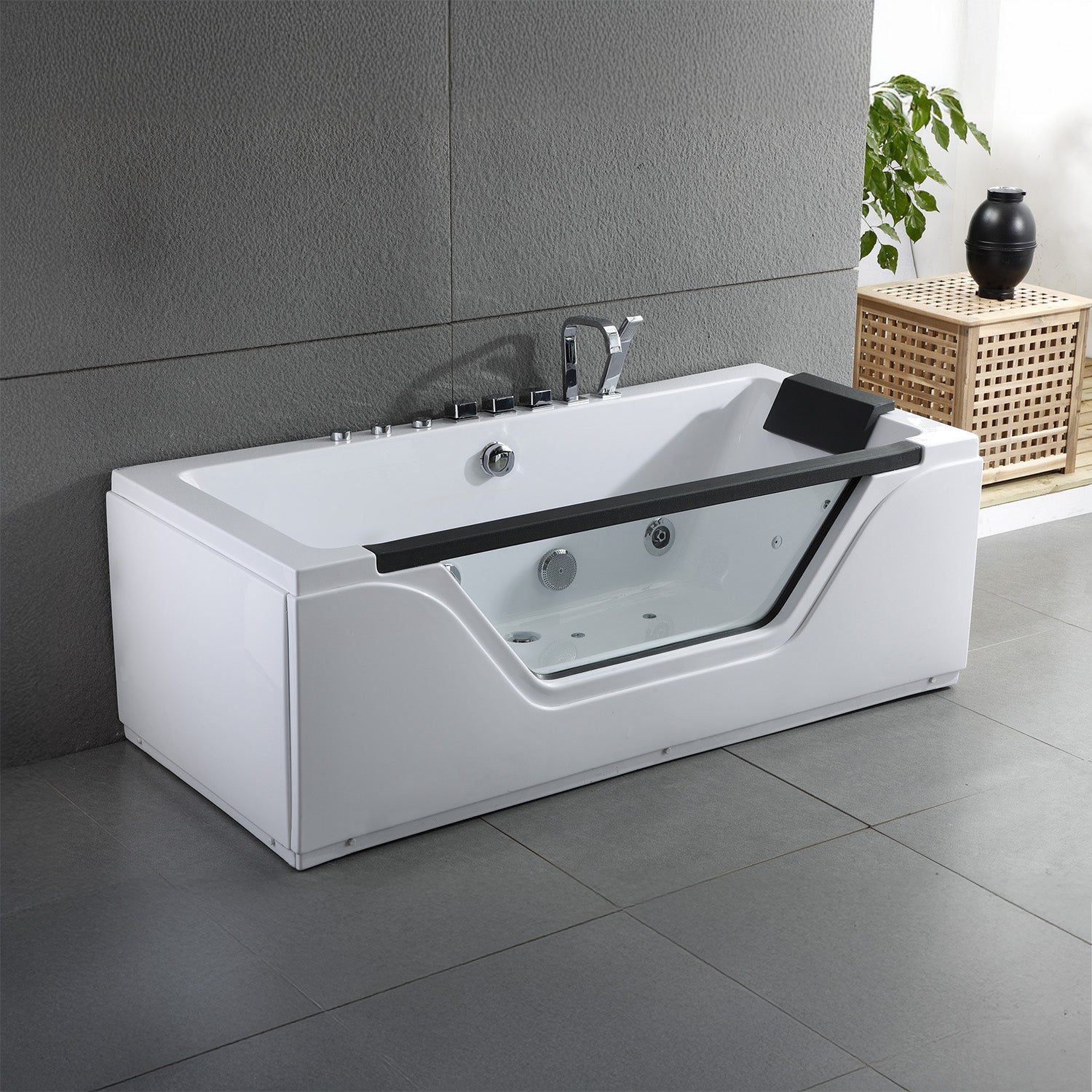 Baignoire balnéo hublot Tahiti Jets 170 x 78 cm vue principale