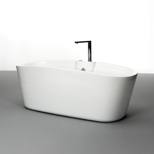 Baignoire balnéo îlot blanche 170 cm Tao Bulle / Freestanding whirlpool bathub white 170 cm Tao Bulle / Bañera de hidromasaje exenta blanco 170 cm Tao Bulle / Vasca freestanding idromassaggio bianco 170 cm Tao Bulle / Vrijstaand bubbelbad wit 170 cm Tao Bulle