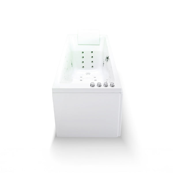 Baignoire balnéo classique blanche 170 cm Tenzo Wave / Rectangular classic whirlpool bathtub white 170 cm Tenzo Wave / Bañera de hidromasaje rectangular clasico blanco 170 cm Tenzo Wave / Vasca idromassaggio rettangolare classiche bianco 170 cm Tenzo Wave / Rechthoekig klassiek bubbelbad wit 170 cm Tenzo Wave