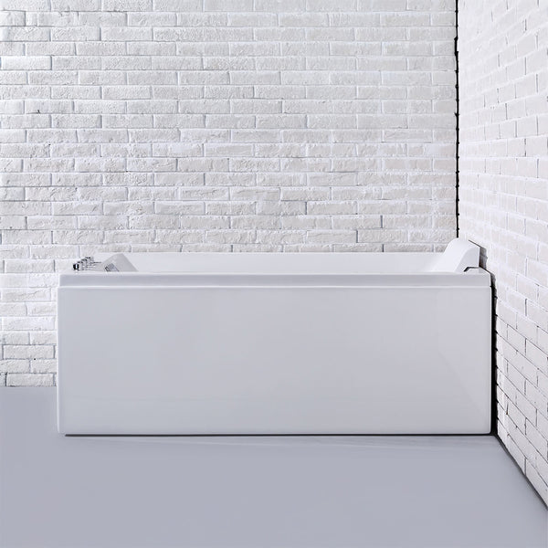Baignoire balnéo classique blanche 170 cm Tenzo Wave / Rectangular classic whirlpool bathtub white 170 cm Tenzo Wave / Bañera de hidromasaje rectangular clasico blanco 170 cm Tenzo Wave / Vasca idromassaggio rettangolare classiche bianco 170 cm Tenzo Wave / Rechthoekig klassiek bubbelbad wit 170 cm Tenzo Wave