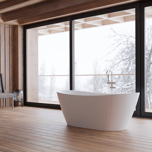 Baignoire îlot ovale blanche 170 cm Venecia / Oval freestanding white bathtub 170 cm Venecia / Bañera exenta oval blanca 170 cm Venecia / Vasca freestanding ovale bianca 170 cm Venecia / Ovale vrijstaand bad wit 170 cm Venecia