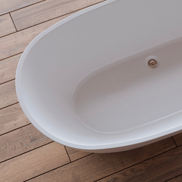 Baignoire îlot ovale blanche 170 cm Venecia / Oval freestanding white bathtub 170 cm Venecia / Bañera exenta oval blanca 170 cm Venecia / Vasca freestanding ovale bianca 170 cm Venecia / Ovale vrijstaand bad wit 170 cm Venecia
