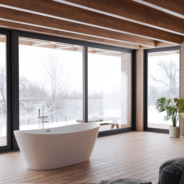 Baignoire îlot ovale blanche 170 cm Venecia / Oval freestanding white bathtub 170 cm Venecia / Bañera exenta oval blanca 170 cm Venecia / Vasca freestanding ovale bianca 170 cm Venecia / Ovale vrijstaand bad wit 170 cm Venecia