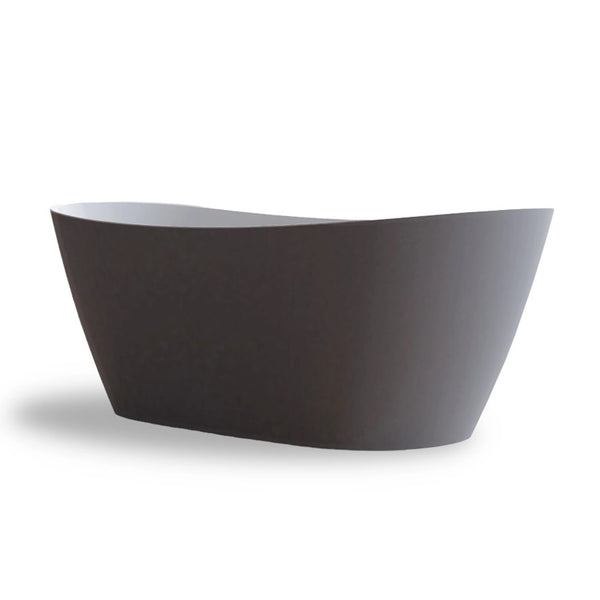 Baignoire îlot ovale Venecia 170 cm grise Spalina – vue produit