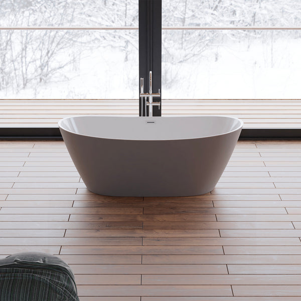 Baignoire îlot ovale grise 170 cm Venecia / Oval freestanding grey bathtub 170 cm Venecia / Bañera exenta oval grise 170 cm Venecia / Vasca freestanding ovale grigia 170 cm Venecia / Ovale vrijstaand bad grijs 170 cm Venecia