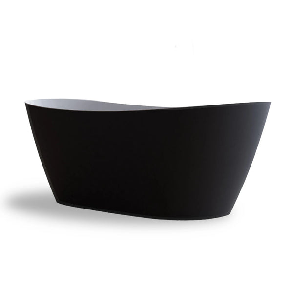 Baignoire îlot ovale Venecia 170 cm noire Spalina – vue produit